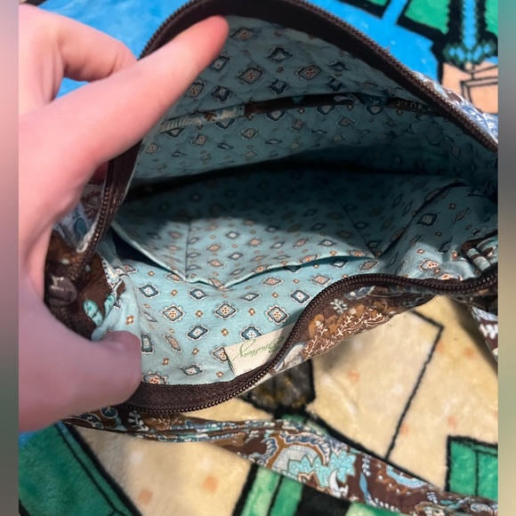 VINTAGE Y2K RETIRED BLUE PAISLEY VERA BRADLEY CROSSBODY - Picture 6 of 6